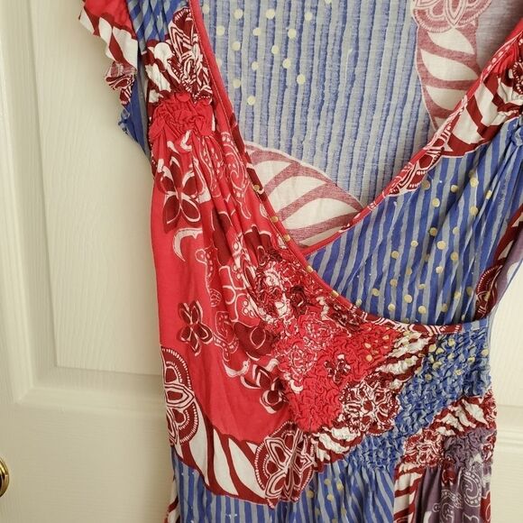 Anthropologie Mixed Pattern Top Size XS - Picture 6 of 12